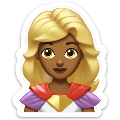 She-ra hermana de He-man con la camiseta de boca sticker