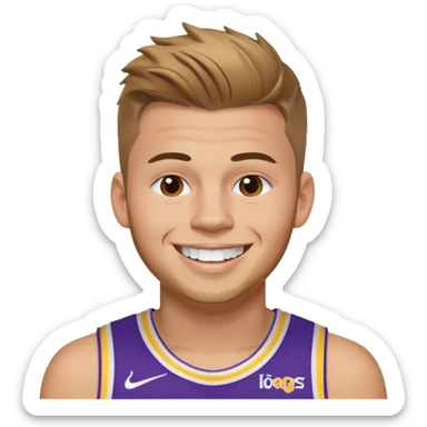 Luka Doncic LA Lakers shirt 77 sticker