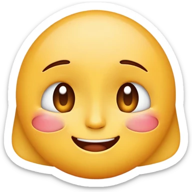 emoji with sad laugh and smile sticker