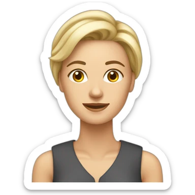 Woman caucasian Life Coach softskills sticker