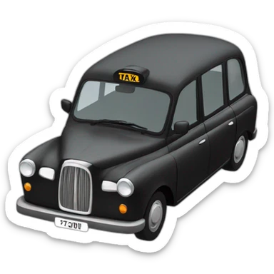 london taxi sticker