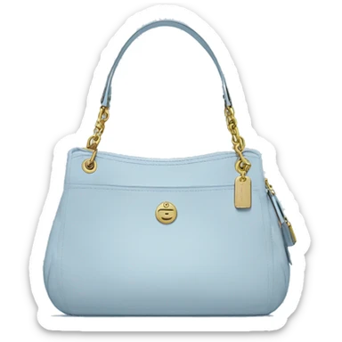 Pastel blue coach purse sticker
