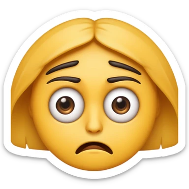 Emoji doing eye twitch (last straw ) sticker