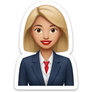 business woman sticker