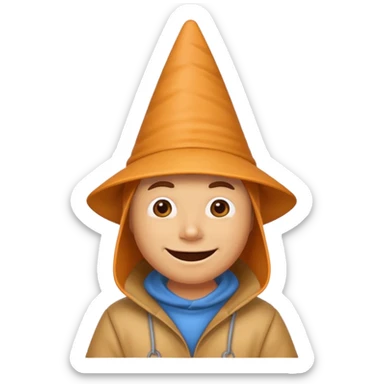 texting face with dunce cap sticker