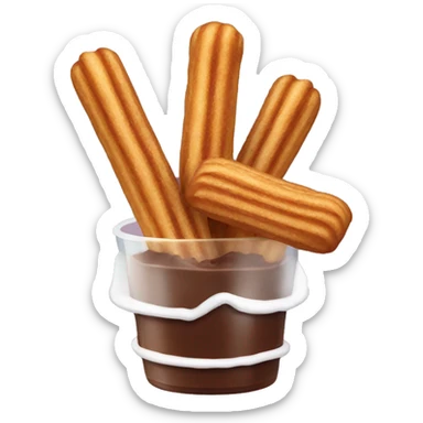 Chocolate con churros sticker