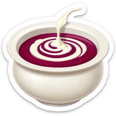 soup from beetroot sticker