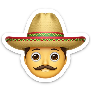 mexican sombrero sticker