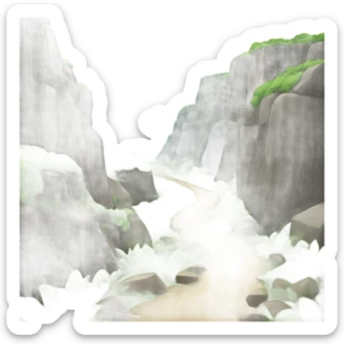 mountain trail sticker