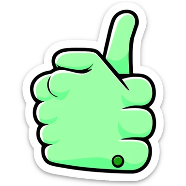 thumbs up like button social media sticker