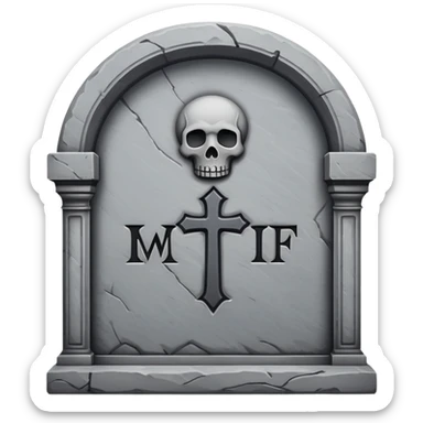 tombstone sticker
