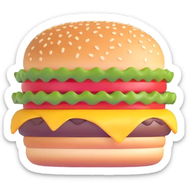 burger sticker