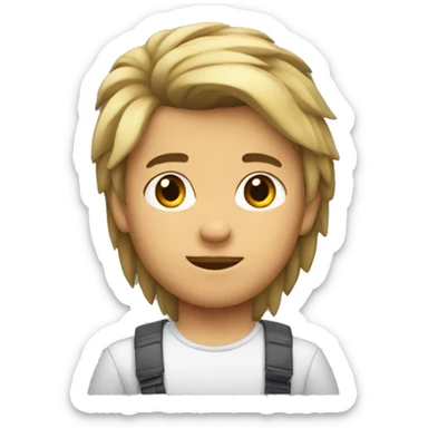 NIÑO MORENO CON MULLET sticker