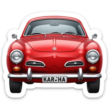 vw karmann ghia sticker