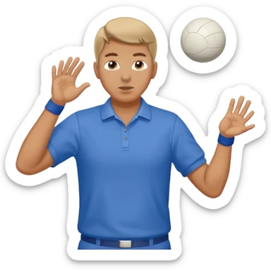 joueur de pétanque qui tire sticker