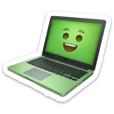 Mac book green sticker
