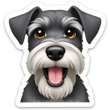 Schnauzer funny sticker