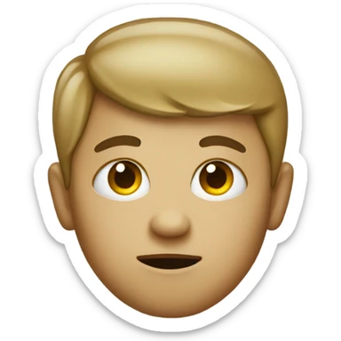 small person with one eye sticker