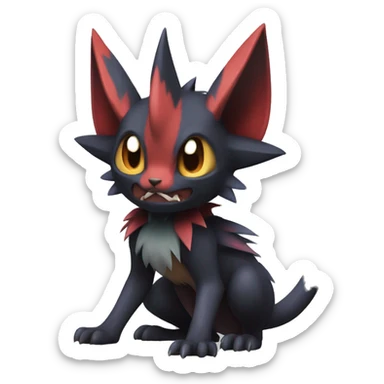 Noivern-Litten-Zorua full body sticker