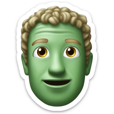 mark zuckerberg reptiloid sticker