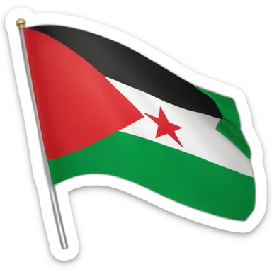 North Africa flag sticker