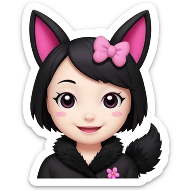 Kuromi animado  sticker