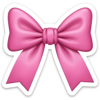 Bow pink sticker