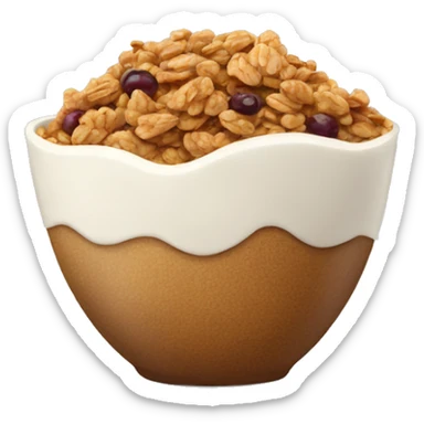 a serving of granola sticker