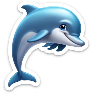 cute dolphin sticker