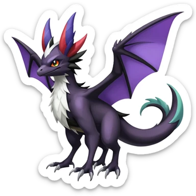 Shiny Dark Nargacuga-Silvally-Noivern-Hybrid (Full body) sticker