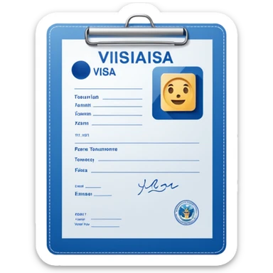 visa de turista sticker