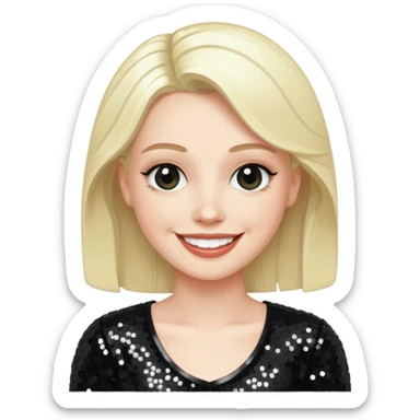 Nicky Bryne from Westlife with black sequin outfit sticker