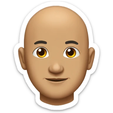 A bald Buddhist with a text above that says "What's up Julio" sticker