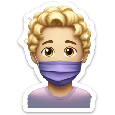 vaccine full of sparkles but sad face sticker