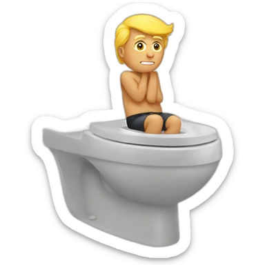 Trump au toilettes  sticker