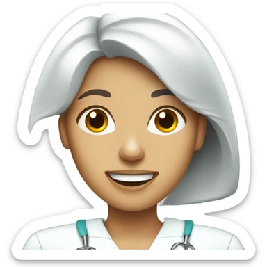 women dentist sticker