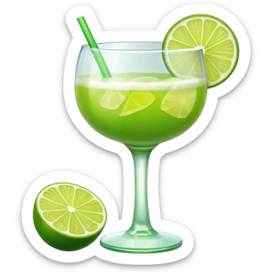 Mach mir einen Lime Sour Cocktail und nimm ein schönes glas sticker