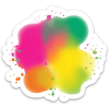 Holi colour sticker