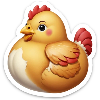 chicken braeast sticker