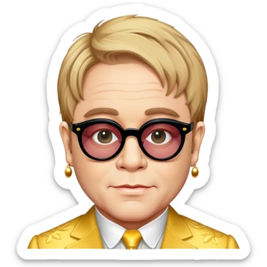 Elton John sticker