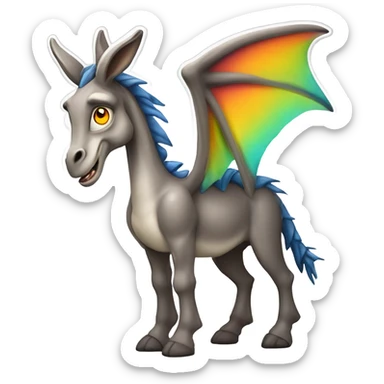 donkey dragon pik  sticker