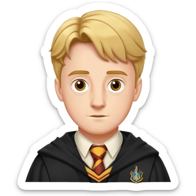 Hugh Mitchell is colin creevey in harry potter, wear hogwarts uniform sticker