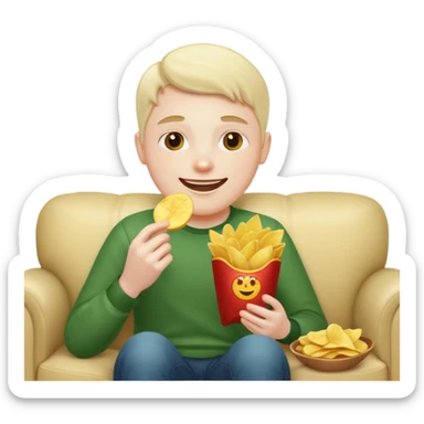 couch potato sticker