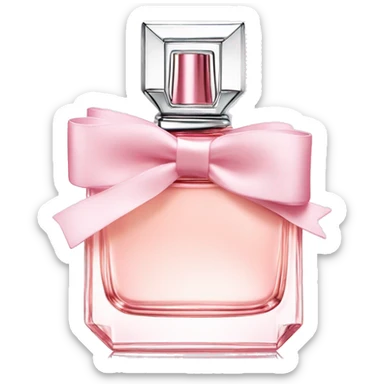 Light pink Miss Dior perfume with bow sticker