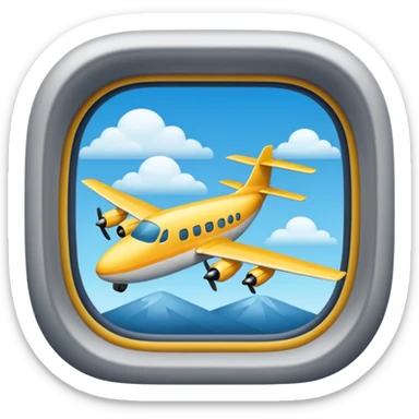 plane window sticker