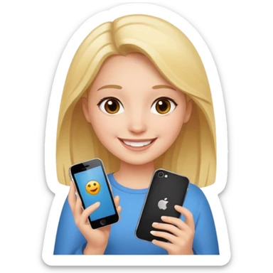 iphone 17 + a girl sticker