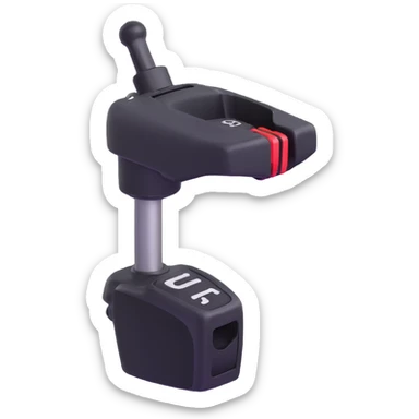manual transmission gear shifter with reverse position highlighted sticker