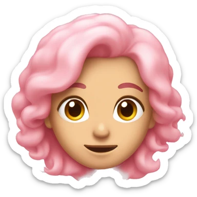 Corazón rosa pastel sticker