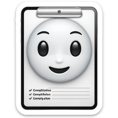 test completion sheet sticker