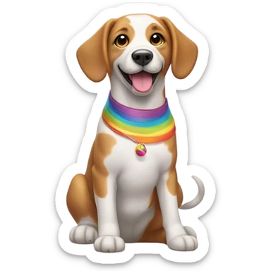 Gay dog sticker